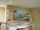 Living Room, Tuscan Mural, Trompe L 'oeil Stone Arch